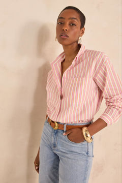 Picture of DHARMA LONG-SLEEVED STRIPED COTTON SHIRT